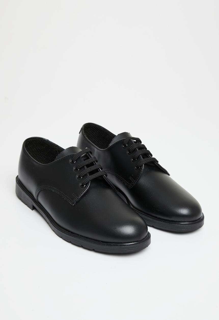 Softer - Teen boys school shoes - black