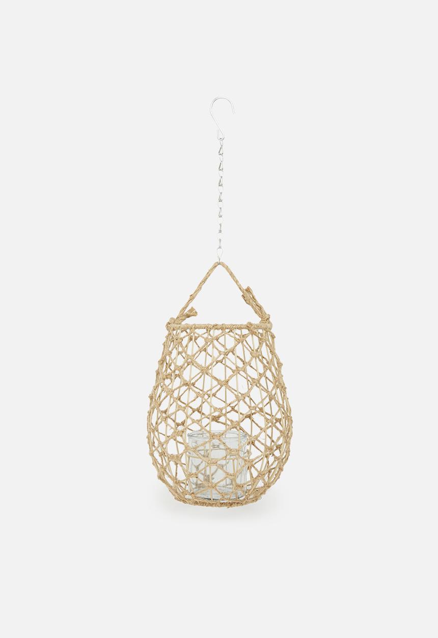H&S - Pela Metal wire lantern- natural