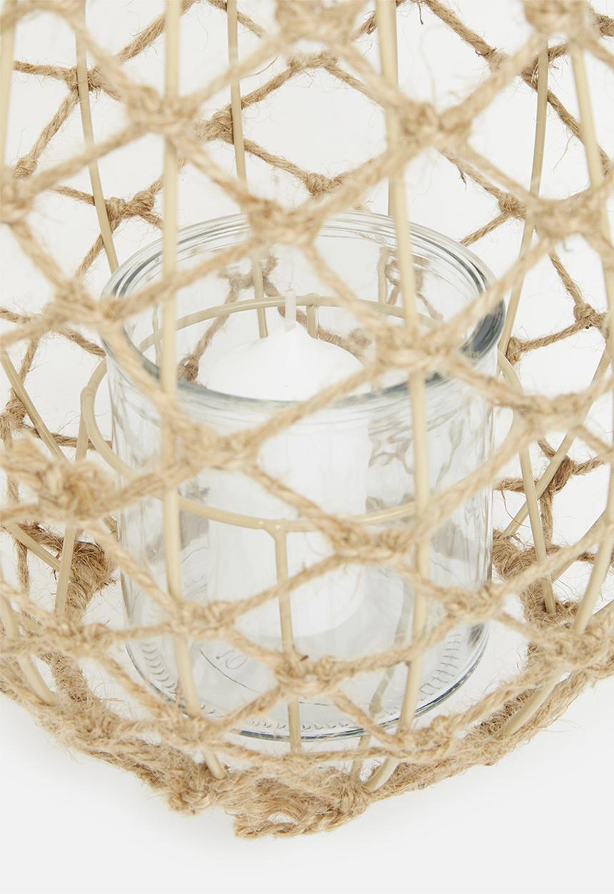 H&S - Pela Metal wire lantern- natural