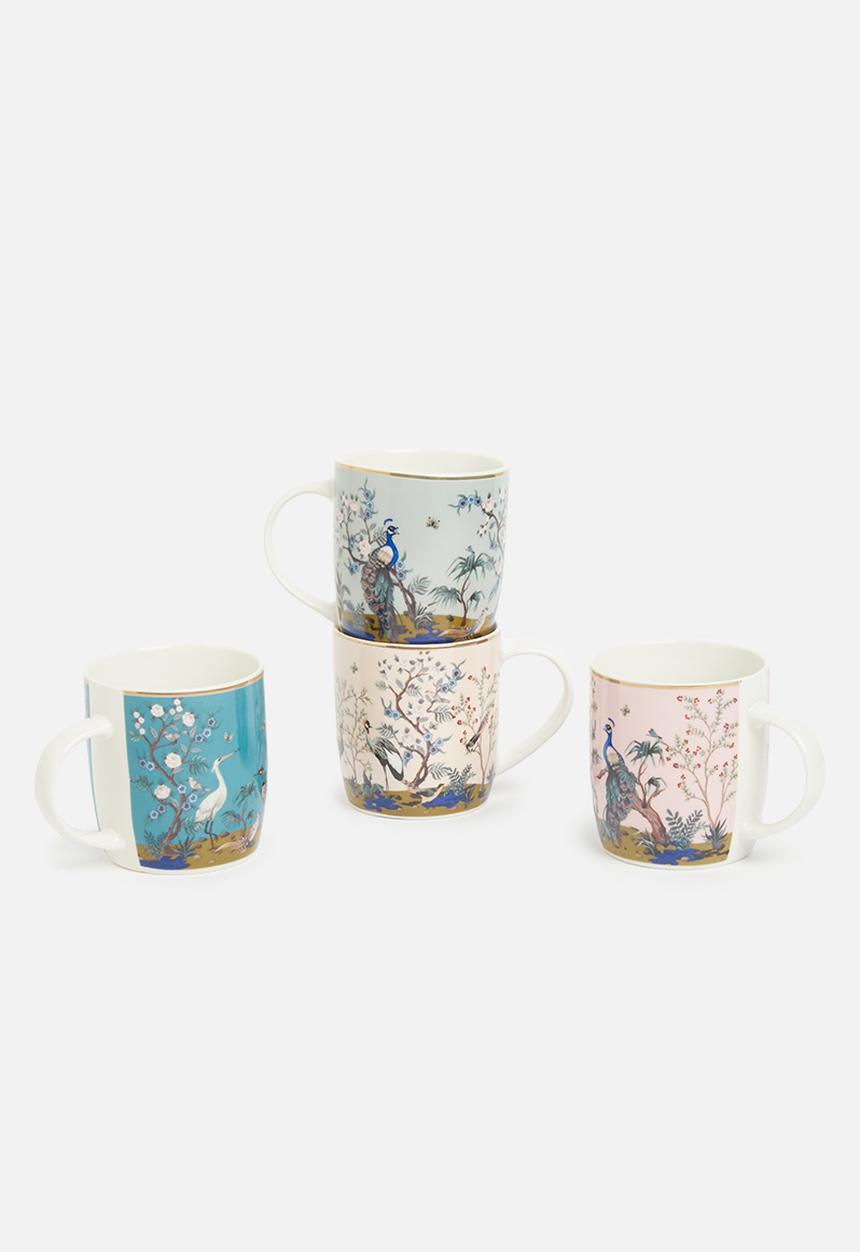 Excellent Houseware - Riora mug set of 4-multi