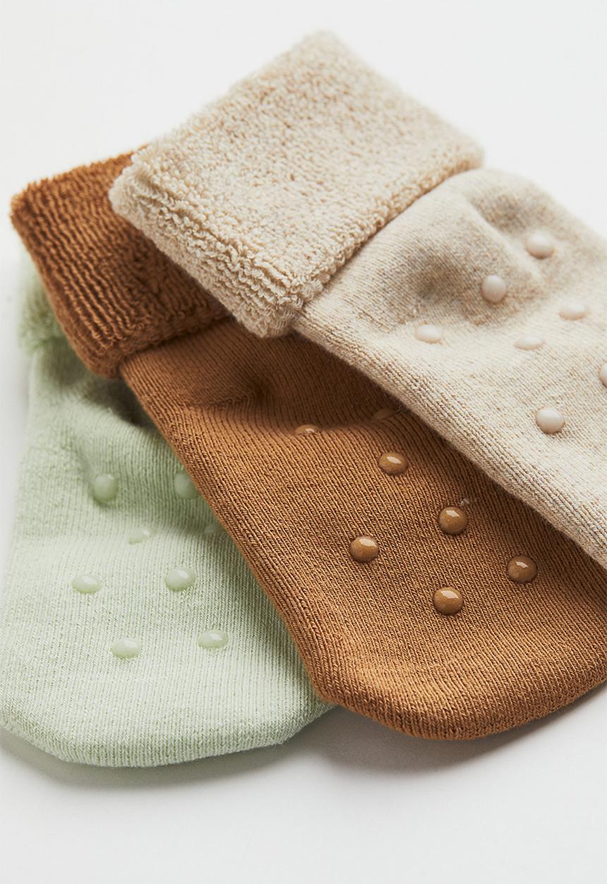 H&M - 3 Pack anti-slip socks - multi