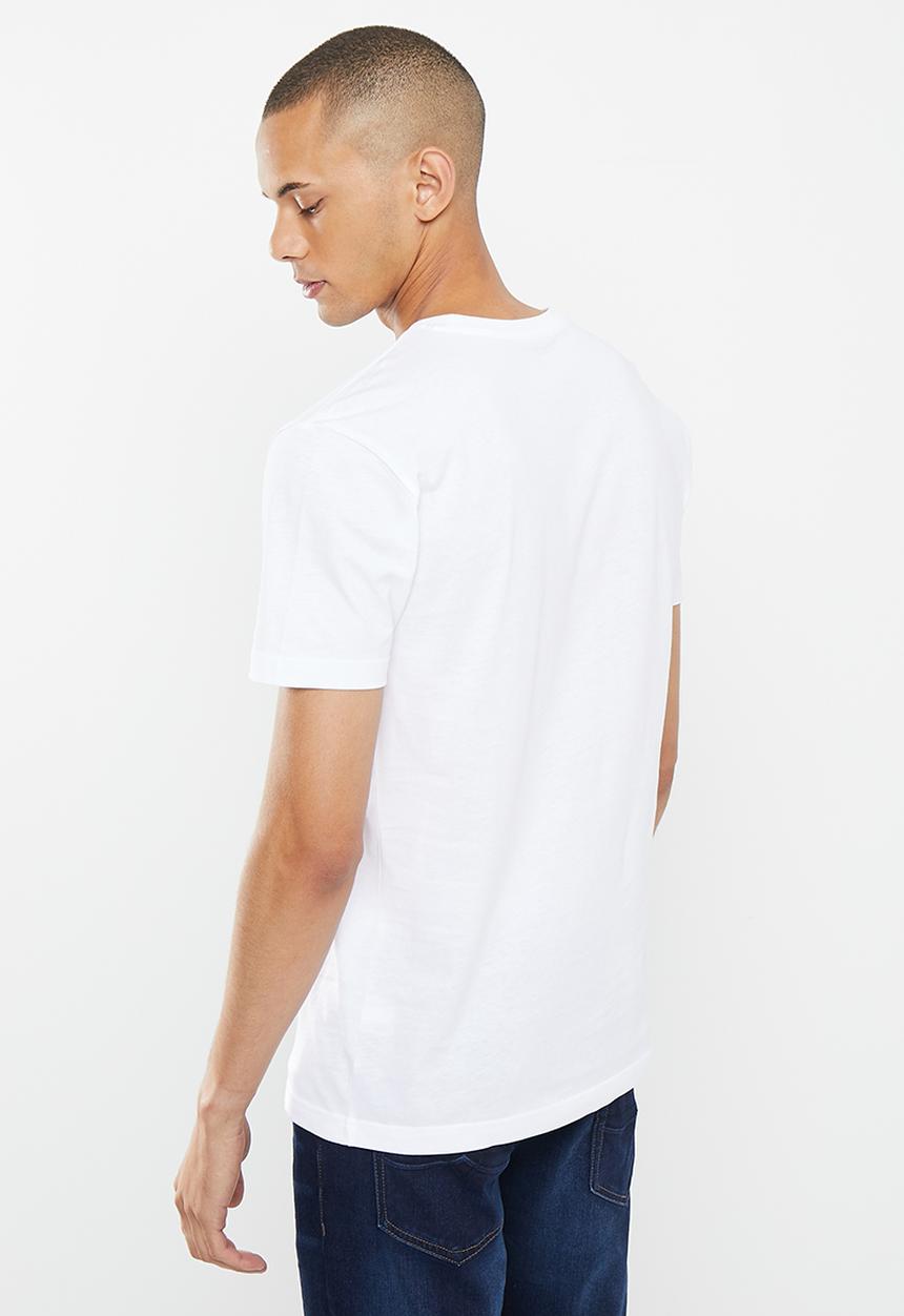 POLO - Men block graphic tee  - white