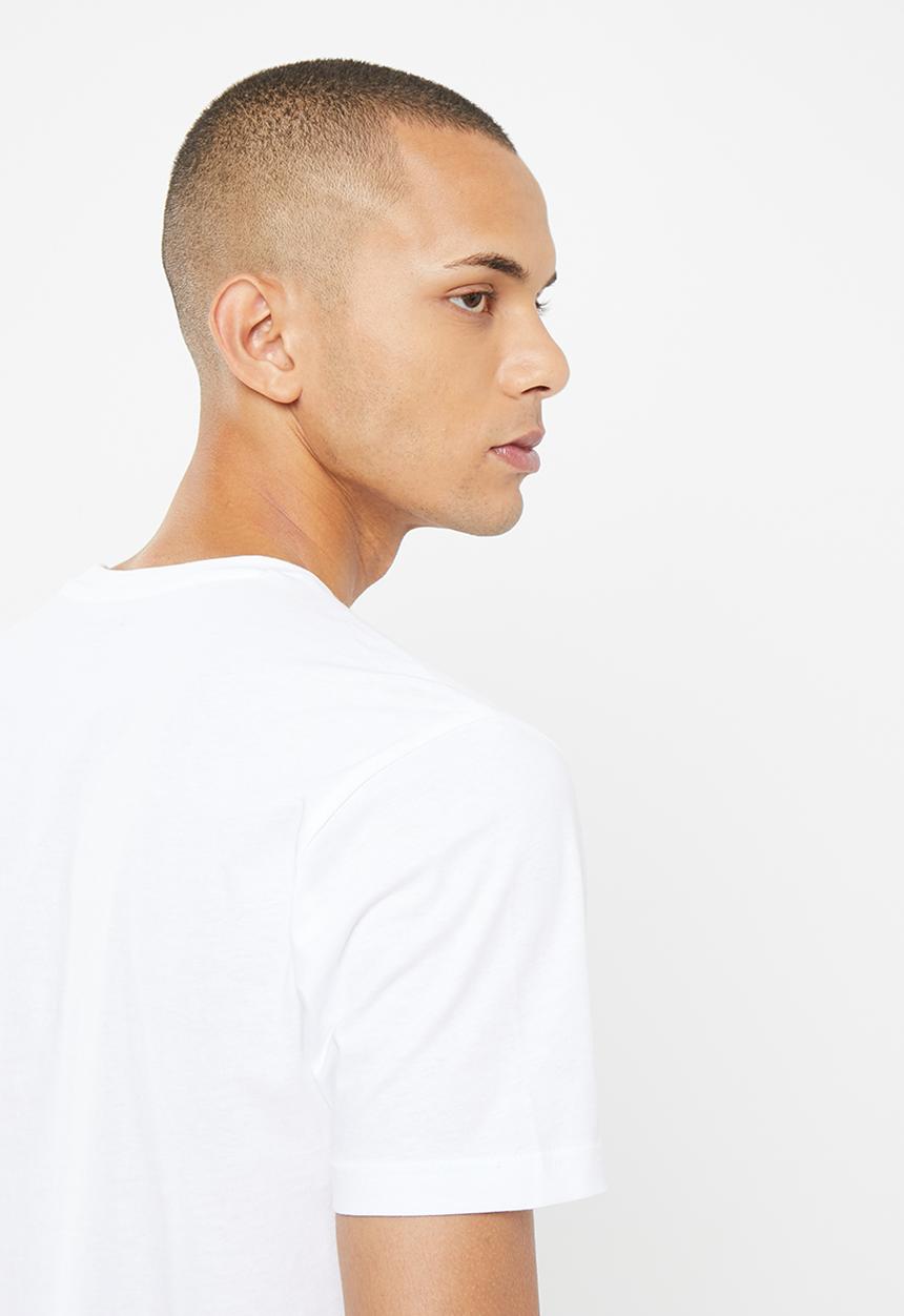 POLO - Men block graphic tee  - white
