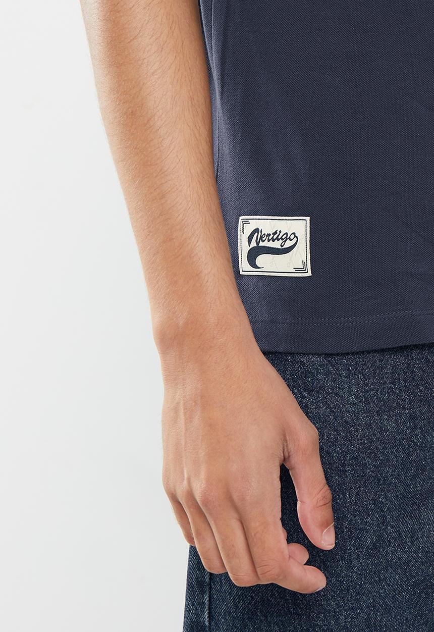 Vertigo - Mens vertigo flock golfer - indigo