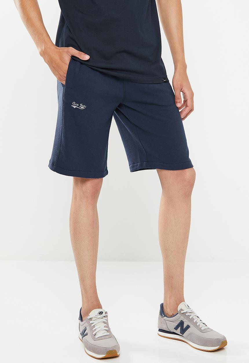Aca Joe - Mens aca joe small logo shorts - navy