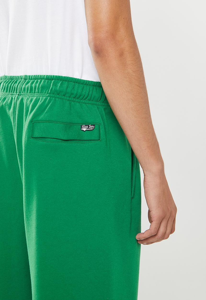 Aca Joe - Mens aca joe side logo fleece short - green