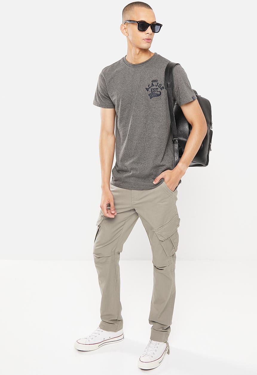Aca Joe - Mens aca joe cargo pants - charcoal