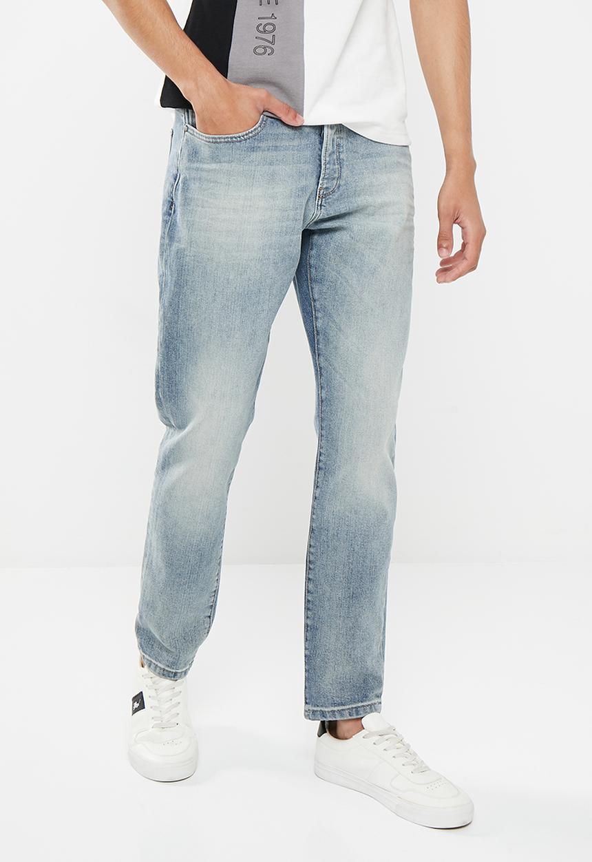 POLO - Men pjc dakar tapered leg denim  - mid wash