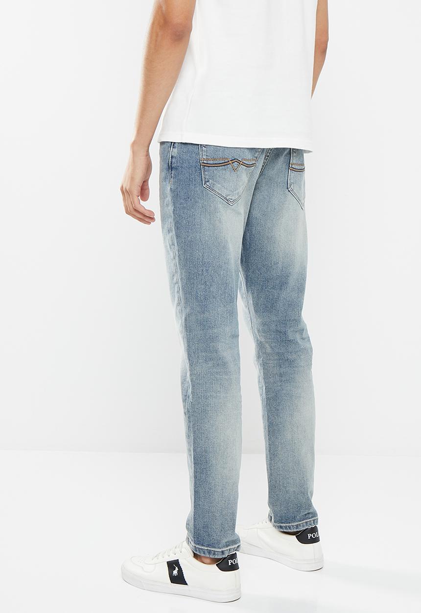 POLO - Men pjc dakar tapered leg denim  - mid wash