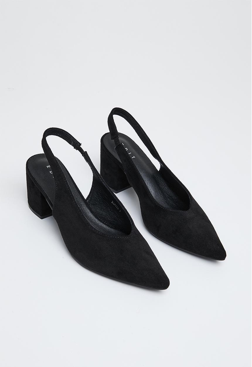 edit - Haneea slingback court - black