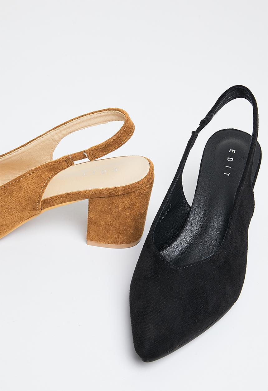 edit - Haneea slingback court - black