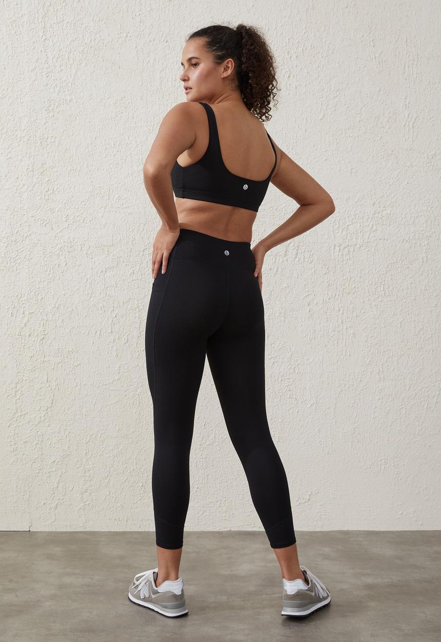 Cotton On - Active core pocket 7/8 tight - black