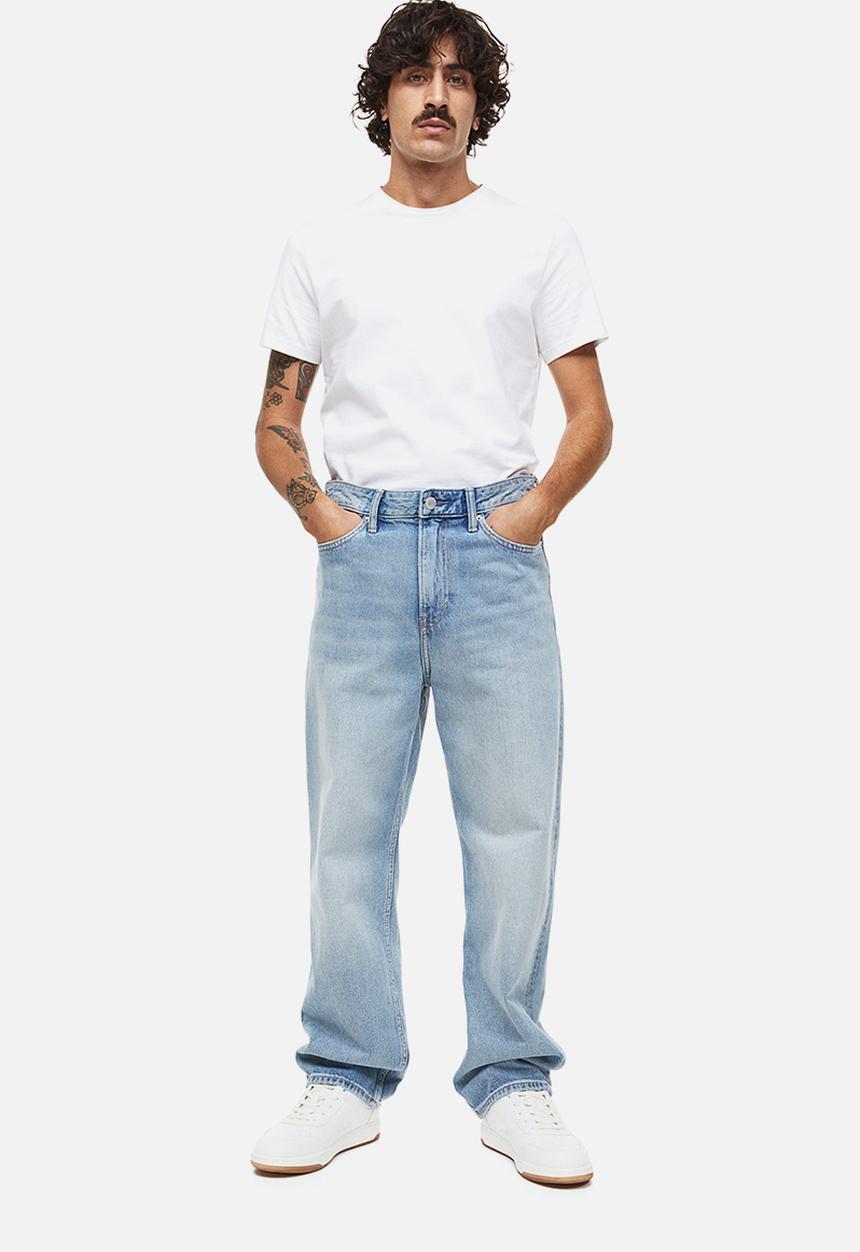 H&M - Loose jeans - light denim blue
