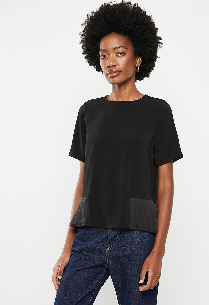Vero Moda - Kira short sleeve top - black