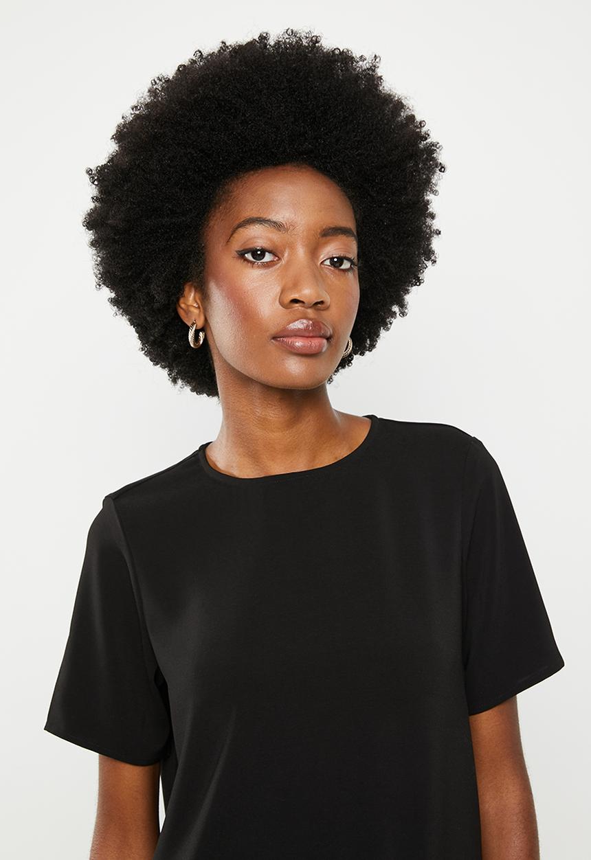 Vero Moda - Kira short sleeve top - black