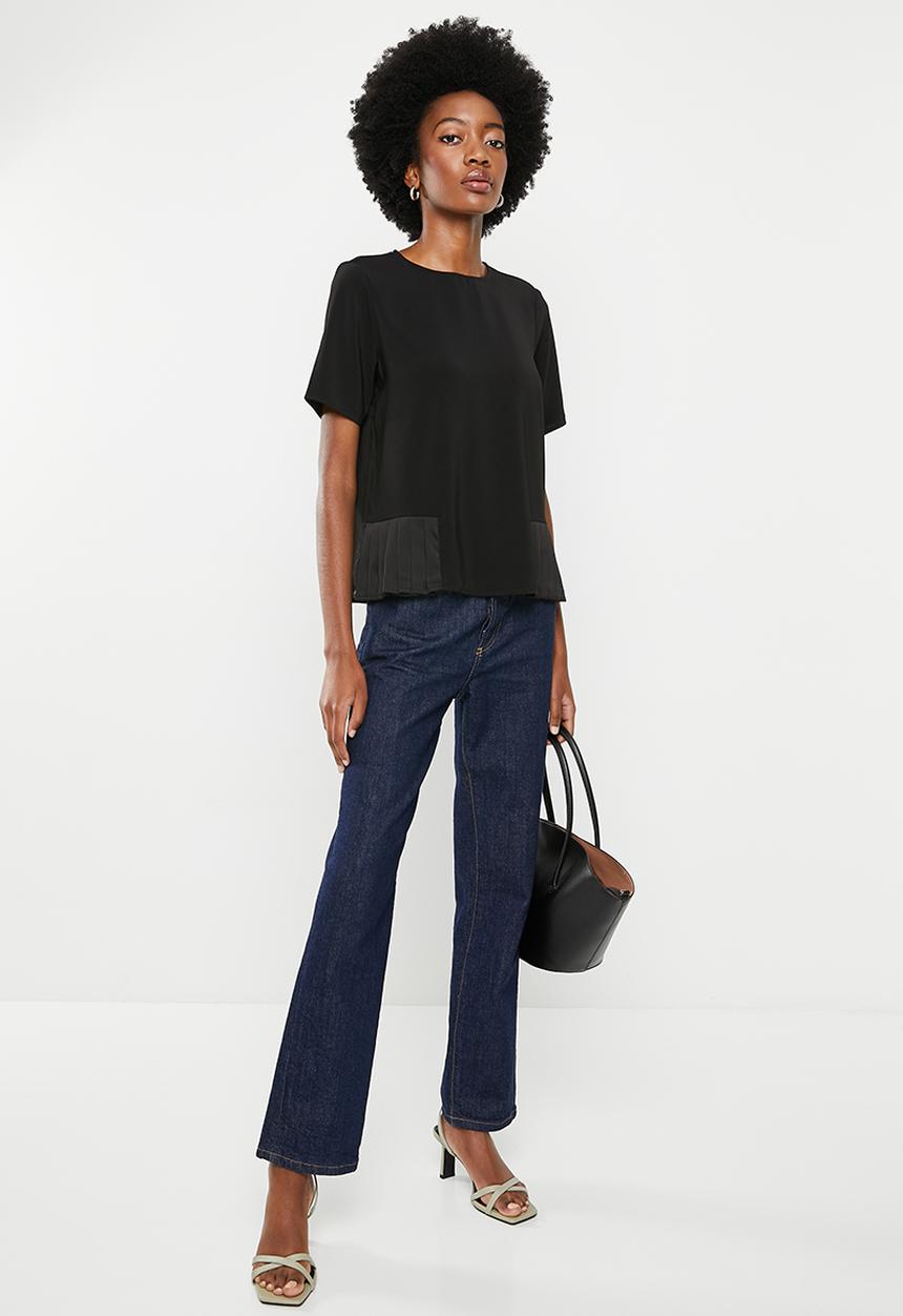 Vero Moda - Kira short sleeve top - black