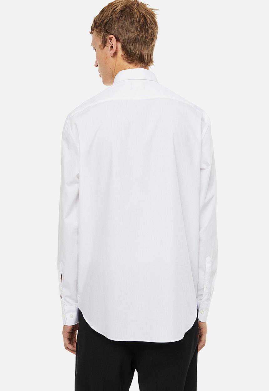 H&M - Regular fit cotton shirt - white