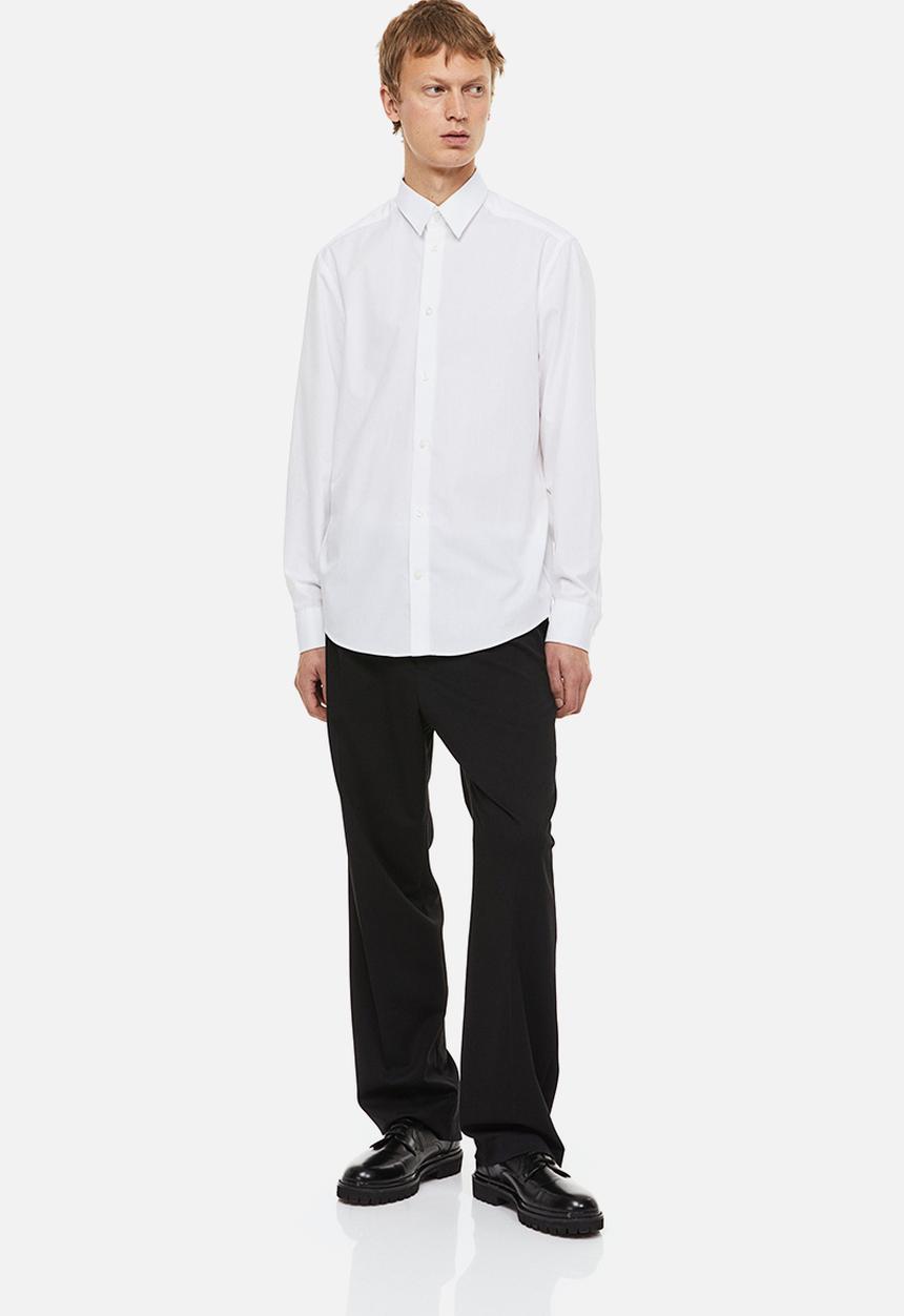 H&M - Regular fit cotton shirt - white