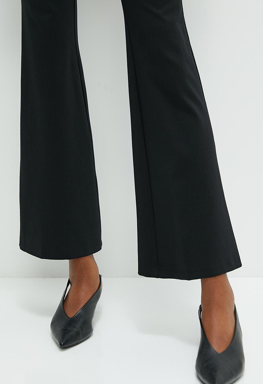 edit - Formal flare leg - black