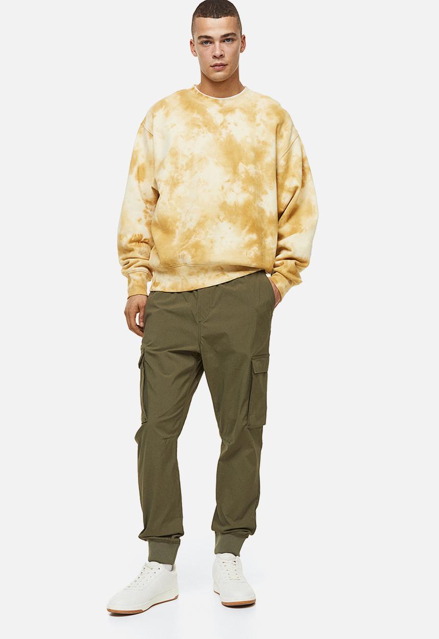 H&M - Nylon cargo joggers - khaki green