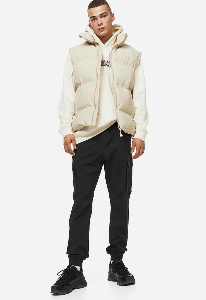 H&M - Nylon cargo joggers - black