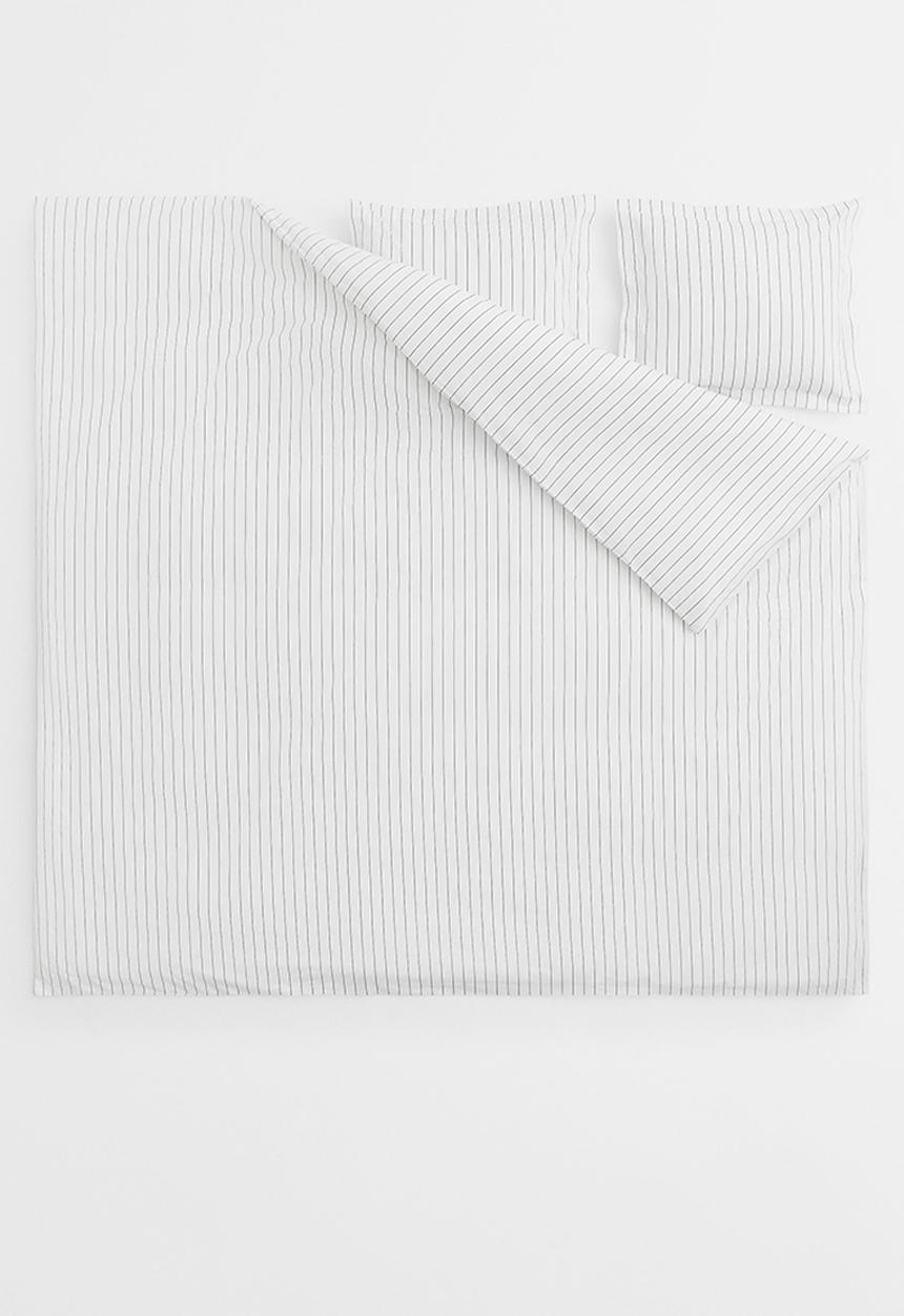 H&M - Cotton double/king duvet cover set - white