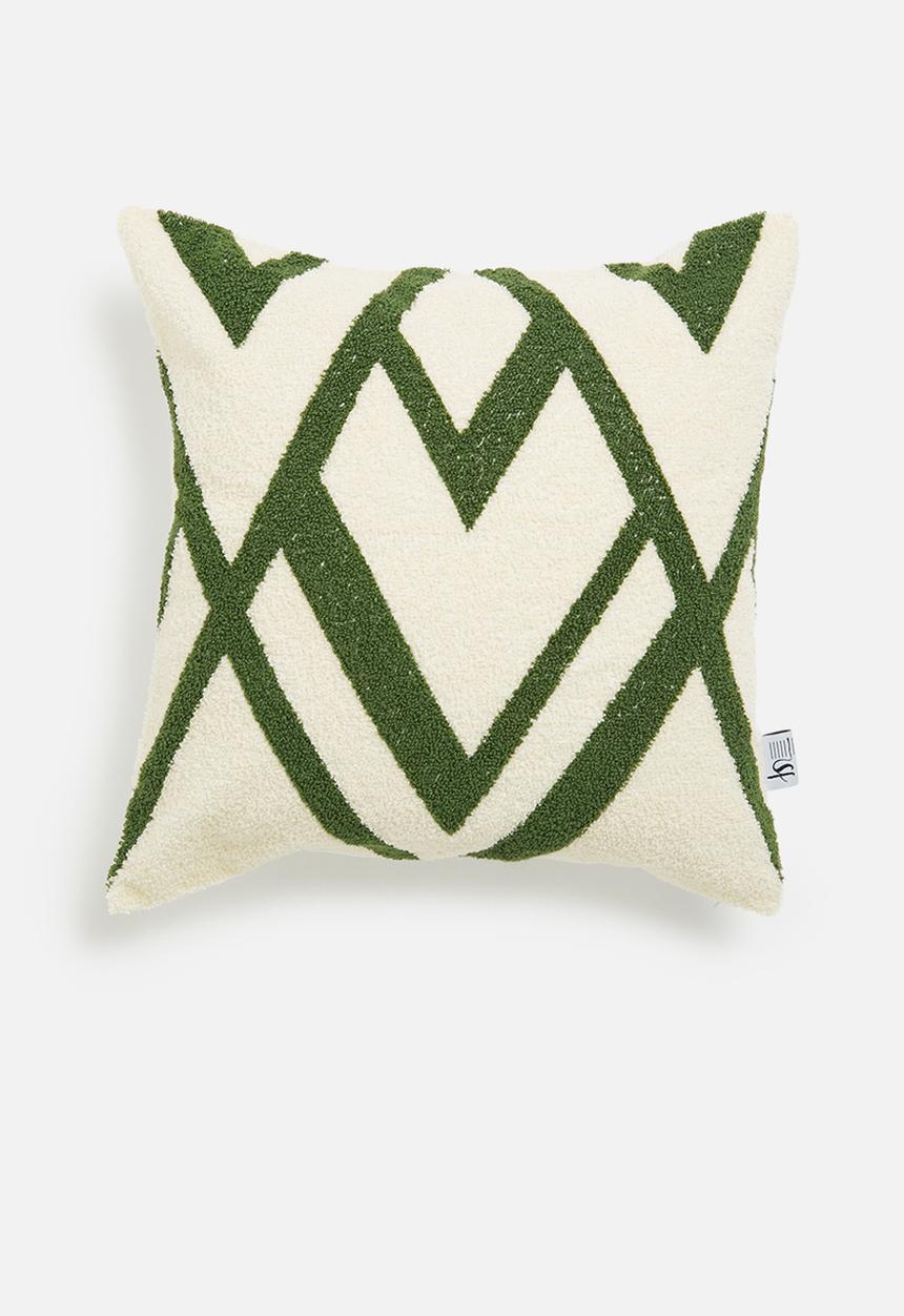 Sixth Floor - Mellow cushion cover- green