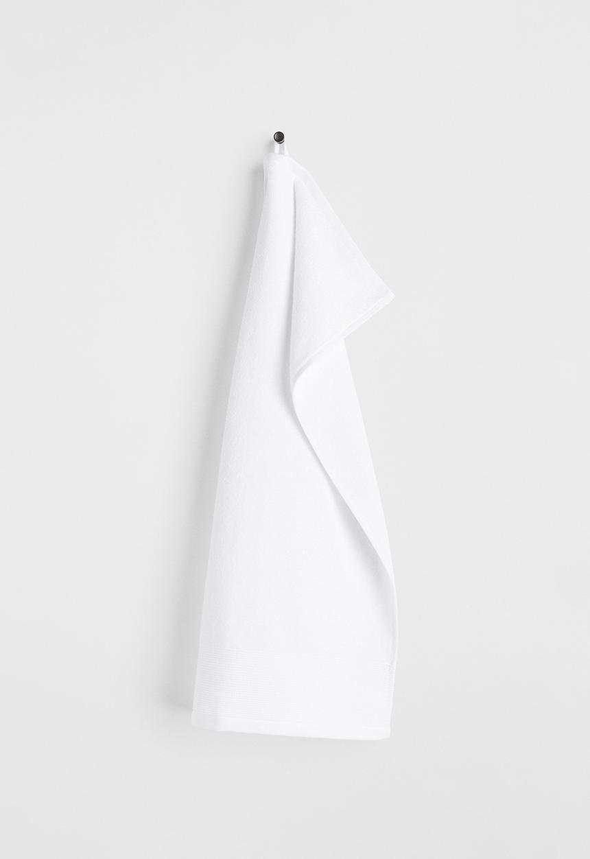 H&M - Cotton terry hand towel - white