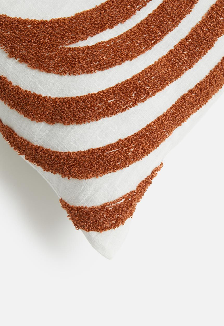 Sixth Floor - Maze cushion cover- rust
