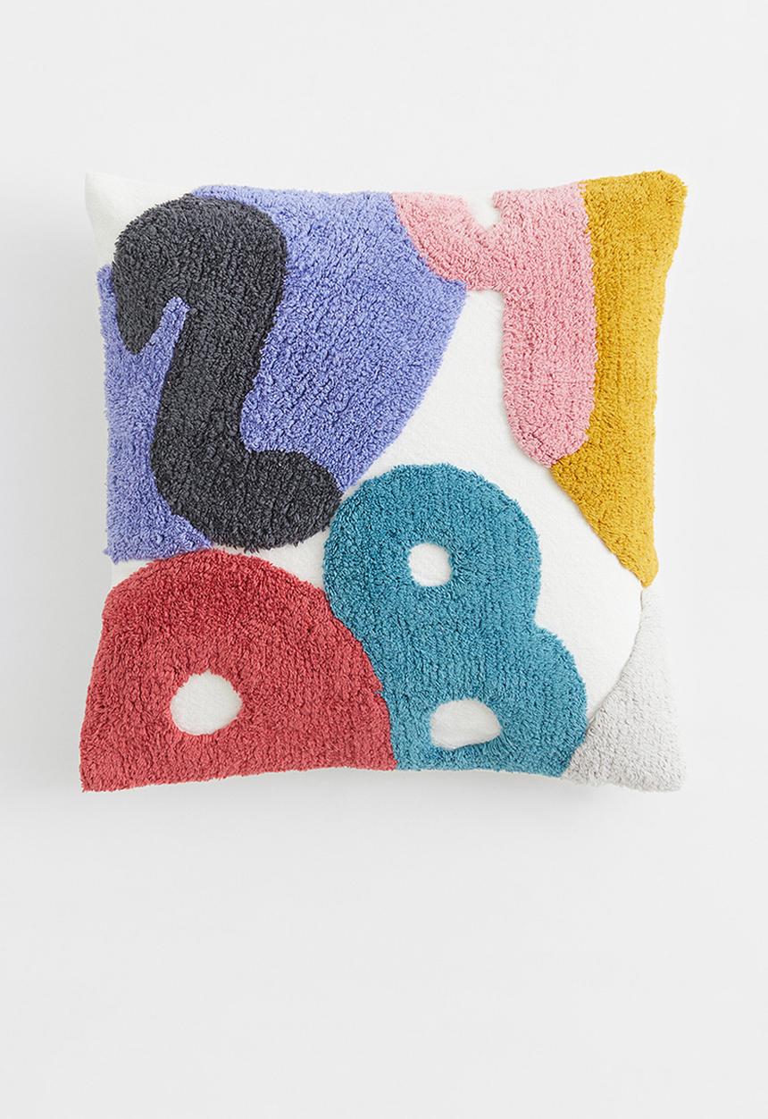 H&M - Tufted-pattern cushion cover - multi