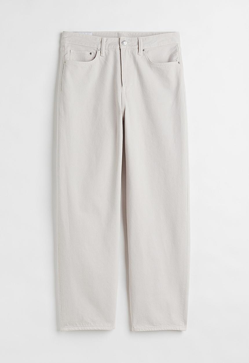 H&M - Loose jeans - light grey