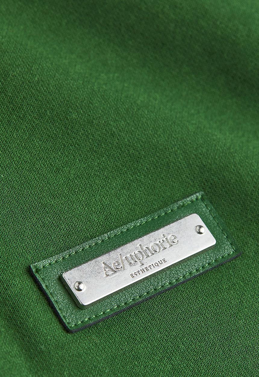 H&M - Relaxed fit appliquéd sweatshirt - green/aeuphorie