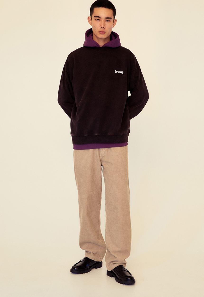 H&M - Loose fit corduroy trousers - beige