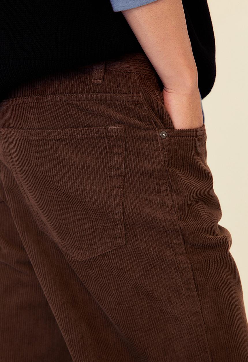 H&M - Loose fit corduroy trousers - brown