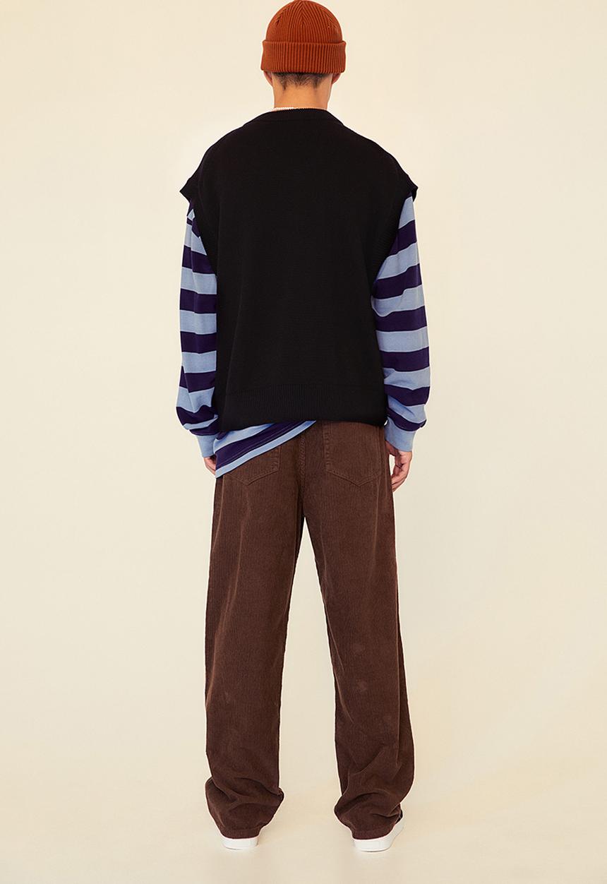 H&M - Loose fit corduroy trousers - brown