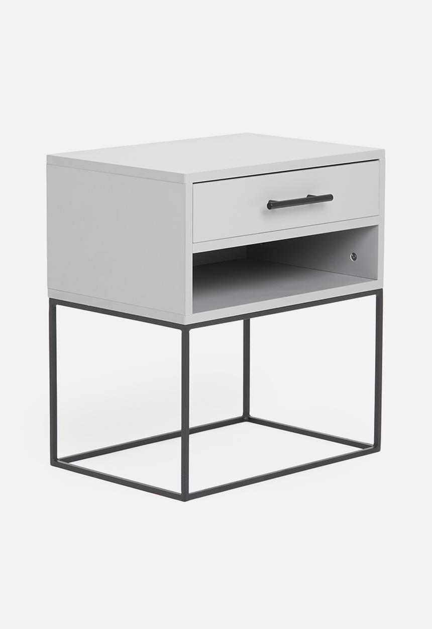 Blockhouse - Camden bedside table - dunblane grey