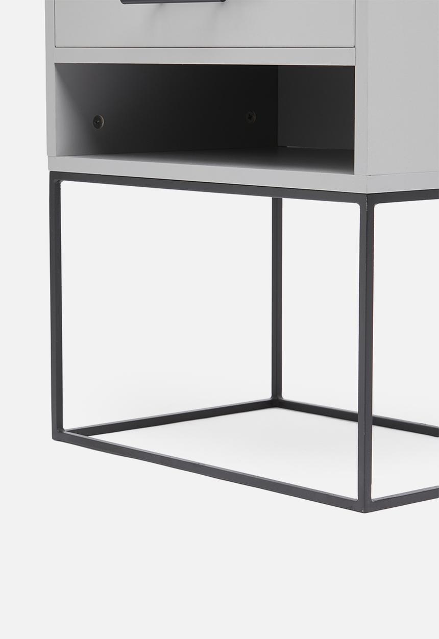 Blockhouse - Camden bedside table - dunblane grey