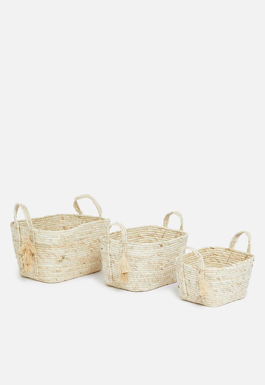 Storage Solutions - Straw basket- natural