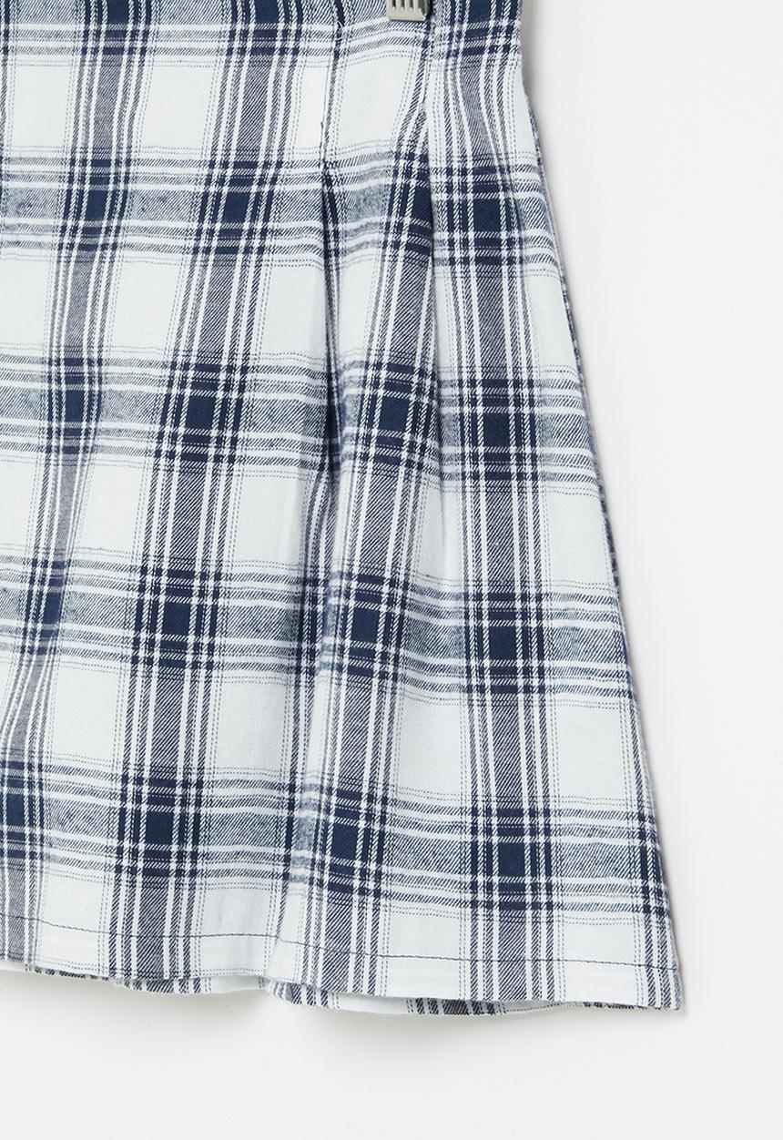 Superbalist - Check skirt - ivory/navy check