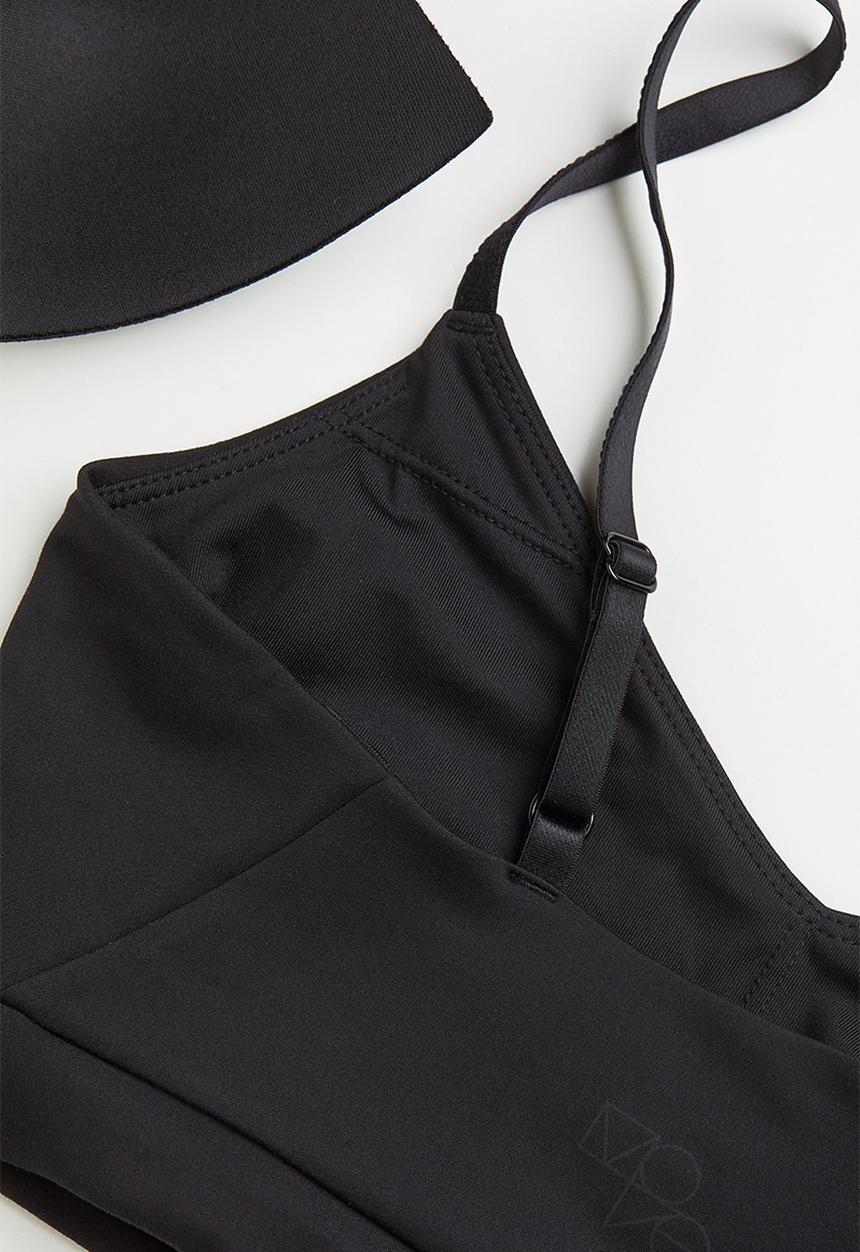 H&M - Light support sports bra in softmove™ - black