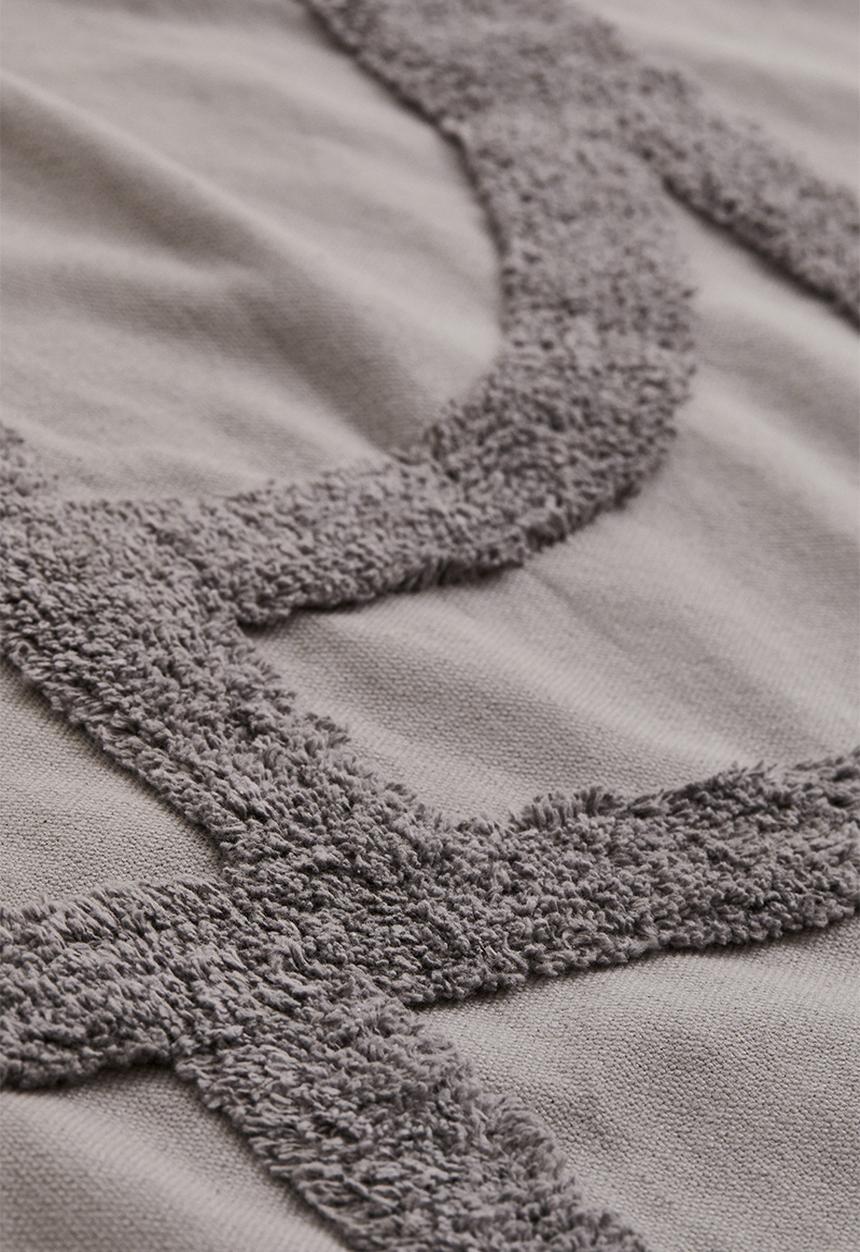 H&M - Tufted cotton bedspread - grey patterned