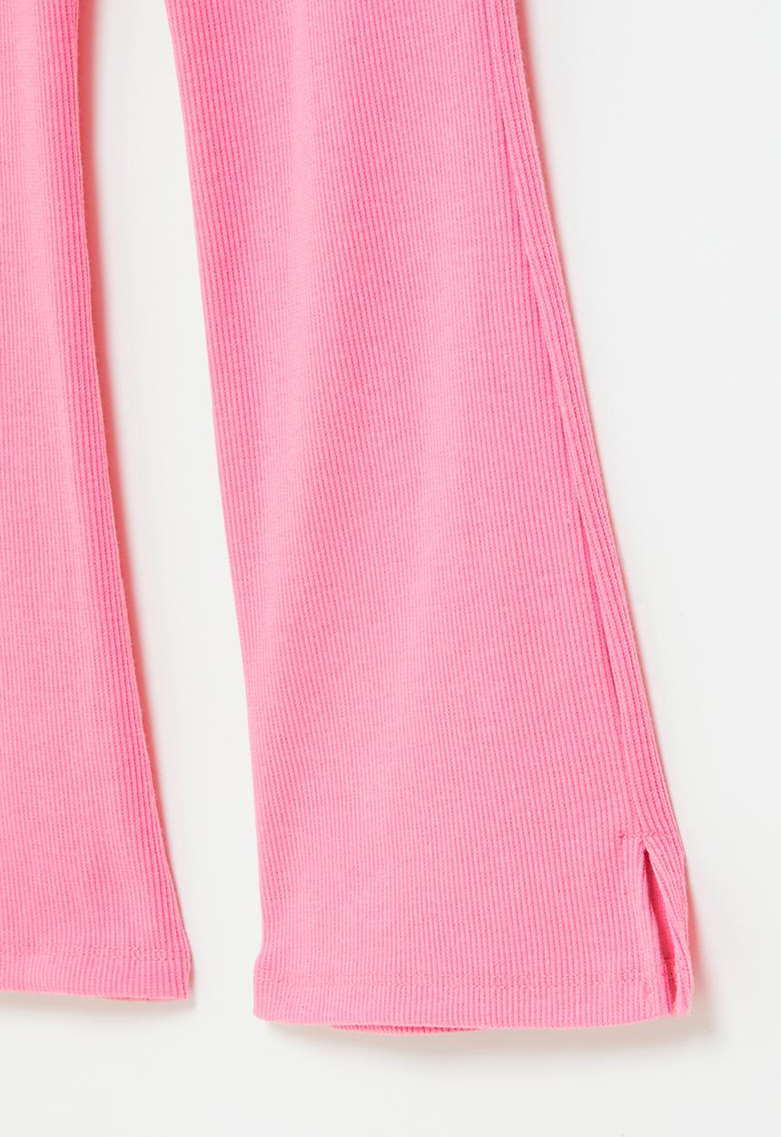 Superbalist - Flare rib legging - pink