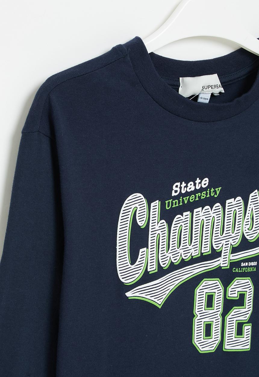 Superbalist - Boys graphic l/s tee - navy 
