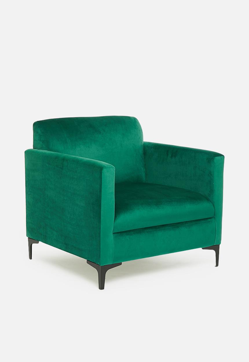 Blockhouse - Quin armchair - emerald green