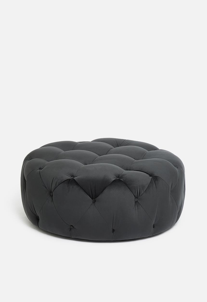Sixth Floor - Molesy ottoman - charcoal