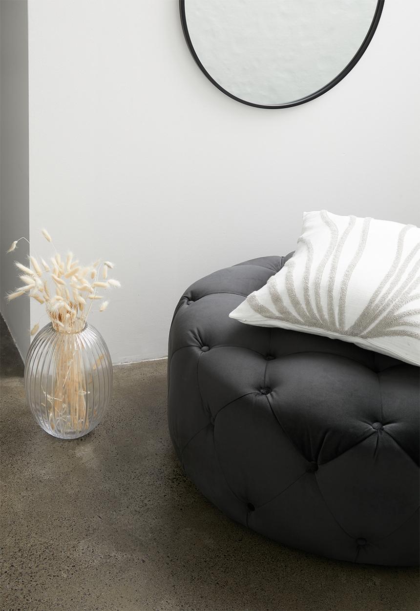 Sixth Floor - Molesy ottoman - charcoal