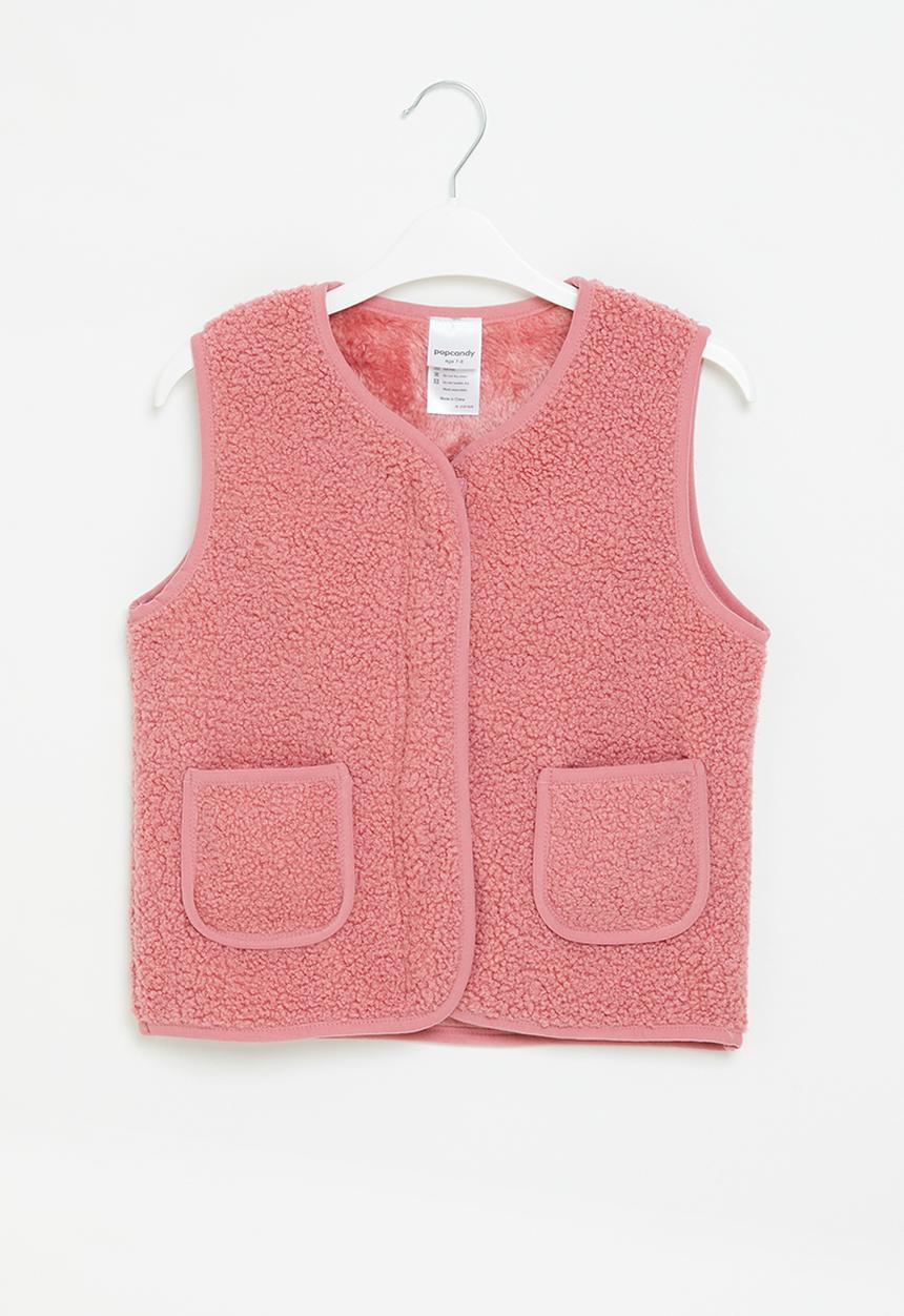 Pop Candy - Sherpa gilet - pink