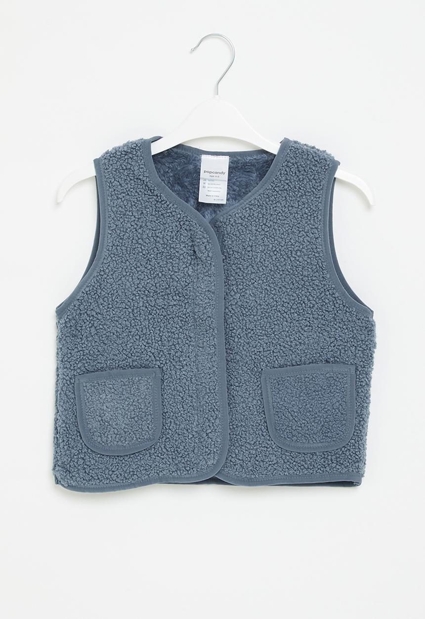 Pop Candy - Sherpa gilet - blue