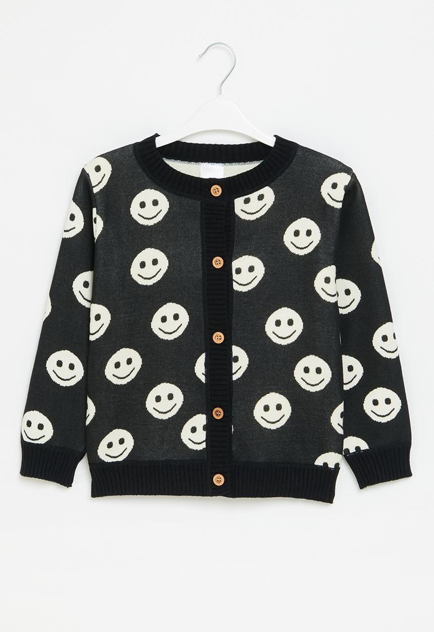 Pop Candy - Smiley cardigan - black