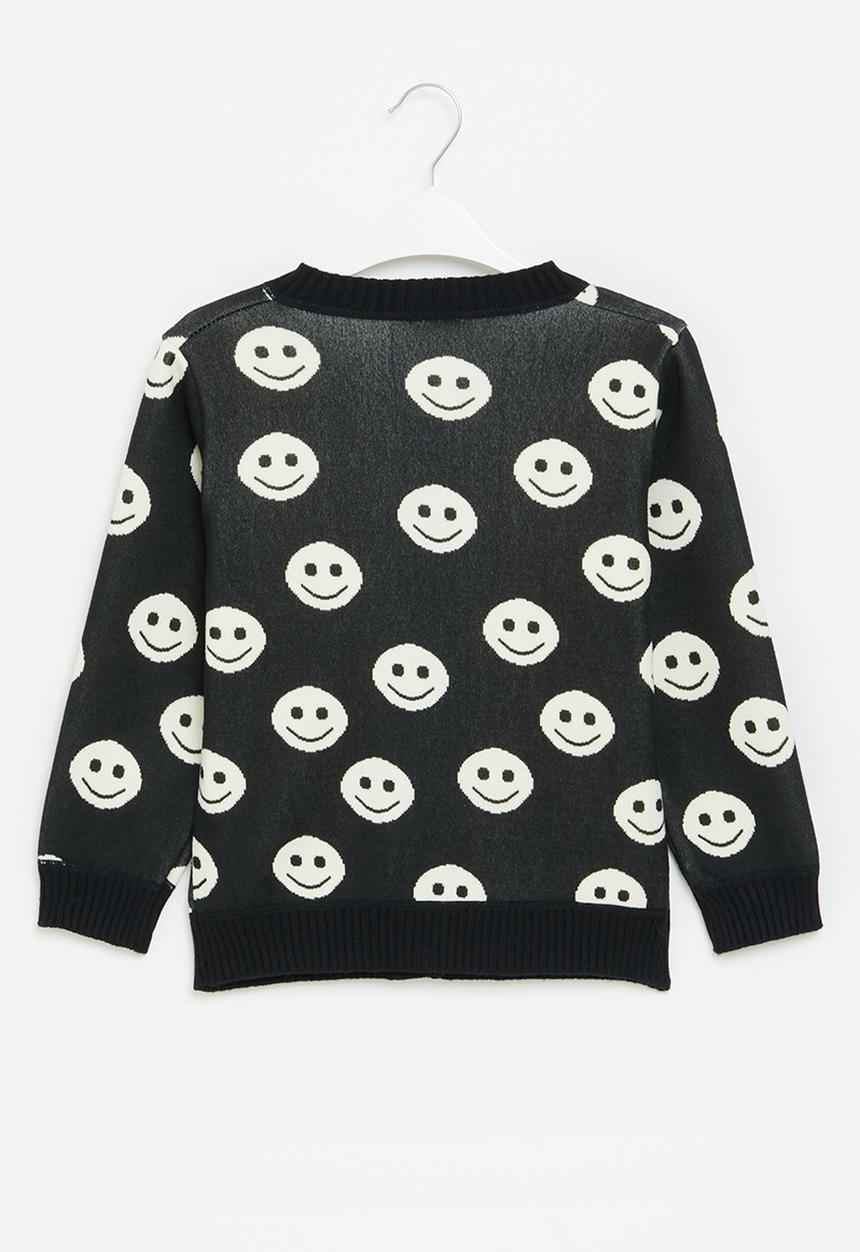 Pop Candy - Smiley cardigan - black